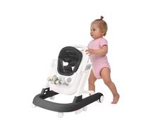 Girarrosto per bambini 2 in 1, evolutivo, favorisce la veglia, pieghevole compatta, tablet per giochi e scatola musicale, altezza regolabile, a partire da 9 mesi, 60 x 55 x 70 cm, nero