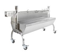 Girarrosto per Carne Barbecue con Spiedo Motorizzato Altezza Regolabile Arrosto Intero - 90kg