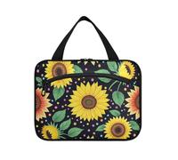 Girasol Colorful Pearl Girasol Hanging Cosmetic Bag per le donne con gancio, accessori di design caso di trucco per il campeggio viaggiatore Bolsa de maquillaje para Mujer L