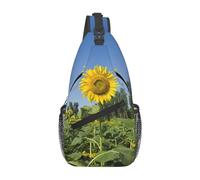 Girasole 04 Borsa a tracolla girasole Zaino a tracolla fiore Zaino da giorno Borsa da trekking casual Borsa zaino carina per esterno