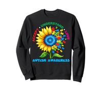 Girasole Accetta Capire Amore Autismo Consapevolezza Autistico Felpa