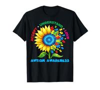 Girasole Accetta Capire Amore Autismo Consapevolezza Autistico Maglietta