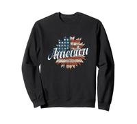 Girasole Bandiera America Felpa