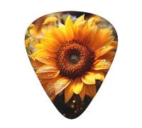 Girasole Bellezza Stampa Organizer Scatola di Immagazzinaggio Spessore Diverso Chitarra Plettri Per