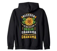 Girasole benedetto per essere chiamato mamma Grande nonna Felpa con Cappuccio