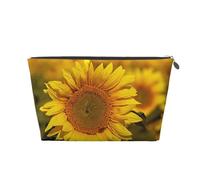 Girasole, Borsa da toilette Borsa per trucco Borsa per cosmetici Borsa da toilette da viaggio portatile