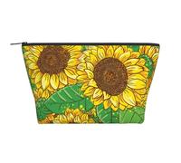 Girasole, Borsa da toilette Borsa per trucco Borsa per cosmetici Borsa da toilette da viaggio portatile