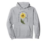 Girasole botanico "I Love You Like Flower Loves Sun" Donne Felpa con Cappuccio