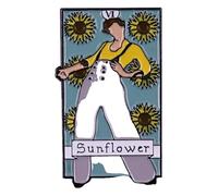 Girasole cantante spilla con motivo musicale, decorazione alla moda, spilla, Klein, Metallo non prezioso