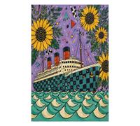 Girasole della nave da crociera oceanica Puzzle 1000 Pezzi in Legno
