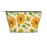 Girasole Disegnato, Borsa da toilette Borsa per trucco Borsa per cosmetici Borsa da toilette da viaggio portatile