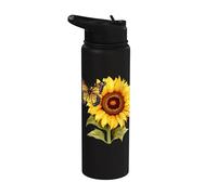 Girasole e Farfalla Stainless Steel Insulated Water Bottle
