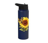 Girasole e Farfalla Stainless Steel Insulated Water Bottle