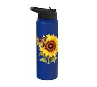 Girasole e Farfalla Stainless Steel Insulated Water Bottle