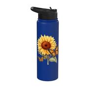 Girasole e Farfalla Stainless Steel Insulated Water Bottle