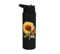 Girasole e Farfalla Stainless Steel Insulated Water Bottle