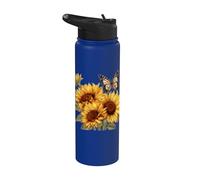 Girasole e Farfalla Stainless Steel Insulated Water Bottle