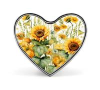 Girasole e mais carino distintivo cuore, spille per donne e uomini gioielli alla moda accessori per cappelli, borse, giacche, cappotti, regali di giorno
