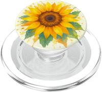 Girasole Floreale Acquarello Giallo Fiore PopSockets PopGrip per MagSafe