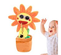Girasole - Giocattolo di peluche cantante TenPointFiveByThirtyThreeCentimeter, che si ripete brillantemente, intrattenimento musicale interattivo, regalo divertente per bambini con duecento Ca