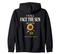 Girasole I Will Face The Sun Again Vintage Felpa con Cappuccio