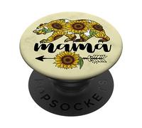 Girasole Mamma Orso Girasoli Gialli PopSockets PopGrip Adesivo