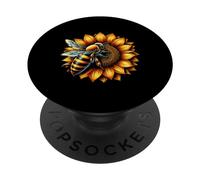 Girasole Miele Apicoltura Apiarista Apiarist Bumble Bee PopSockets PopGrip Adesivo