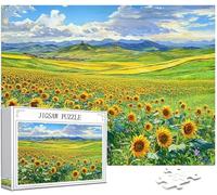 Girasole Puzzle 1314 Pezzi, 5D DIY Puzzle Maniero Puzzle Adulti e Principianti da 14 Anni, Jigsaw Puzzle con Confezione Regalo Giochi Rilassamento e Intelligence, Home Wall Room Decor, 75x50cm,Model39