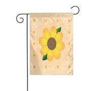 Girasole Radiance Personalizzato per esterno Bandiera da giardino unica con supporto, perfetta per decorazioni natalizie e bandiere da giardino d'inverno, bandiera 30,5 x 45,7 cm