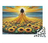 girasole Rompicapo 1000 Pezzi In Resistente E Durevole, Un Gioco Di Puzzle Per Brain Training Puzzle, Ideale Per Decorazione Casa, Enigma Del Regalo Di Natale 70x50cm/1000pcs