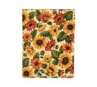 Girasole rosso, Custodia per laptop in pelle PU, borsa per notebook, custodia per laptop, custodia per tablet