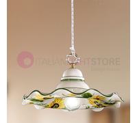 GIRASOLE Sospensione Ceramica d. 32 Rustica Country