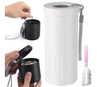 Girasole Spit Cup, Girasole Seed Spit Cup con organizer per semi e conchiglie per esterni, viaggi, in auto, giochi di baseball/softball, soluzione per snack senza disordine (bianco)