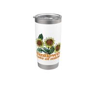 Girasole stato d'animo Illustrazione Girasoli Bicchiere termico in acciaio inox doppia parete