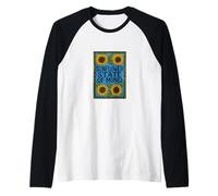 Girasole Stato d'animo Luminoso Floreale Natura Sole Umore Maglia con Maniche Raglan
