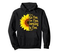 Girasole Va bene, sto bene, va tutto bene Felpa con Cappuccio