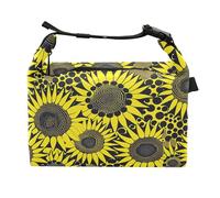 Girasole Yayoi Kusama continuo Ragazze Isolato Lunch Box A tenuta stagna Donna Lunch Box Bag per Parco Divertimenti