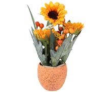 Girasoli artificiali di plastica dei fiori di girasole 1Pc per l'arancio
