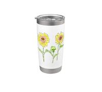 Girasoli Bicchiere termico in acciaio inox doppia parete