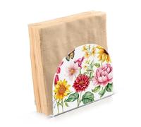 Girasoli, camelia, peonia, gigli rose, portatovaglioli in acrilico per feste, matrimoni, eventi, distributore di tovaglioli commerciali indipendenti, decorazione per la casa per feste, matrimoni