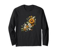 Girasoli con margherite fiore fiore modello girasole Maglia a Manica
