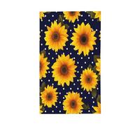 Girasoli con pois bandiere per la casa da cortile, 0,9 x 1,5 m, striscione di auguri con occhielli per interni ed esterni, decorazioni per la casa