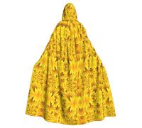 Girasoli Stampato Con Cappuccio Mantello Mantello Strega Vampiri Tristo Mietitore Diavolo Per Ragazzo Ragazza Cosplay Costume