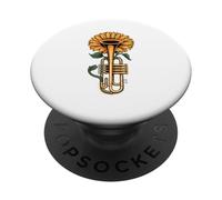 Girasoli Tromba Musica Trombettista Musicista Jazz PopSockets PopGrip Adesivo