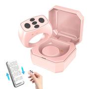 Giratore di pagina con telecomando,App video breve con telecomando Blue Tooth Page Turner | Pulsante Selfie 'otturatore remoto della fotocamera, clicker di scorrimento per il romanzo f