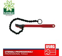 Giratubi a catena modello leggero Lunghezza 617 mm USAG 312 3 - 5 pollici