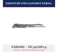 GIRATUBI CON GANASCE PARAL. 45°-1"1/2 FASANO FG 32/GP1.5
