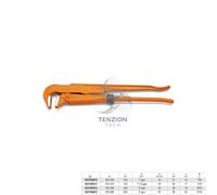 Giratubi Modello Svedese Ganasce Piane A 90° - Beta 376