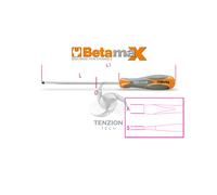 Beta 1290 10X200 - Giravite per viti a testa con intaglio cromati punta nera