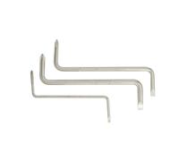Giraviti a S in acciaio carbonio 5/6/8 mm set Cromato